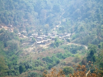 Village from the track